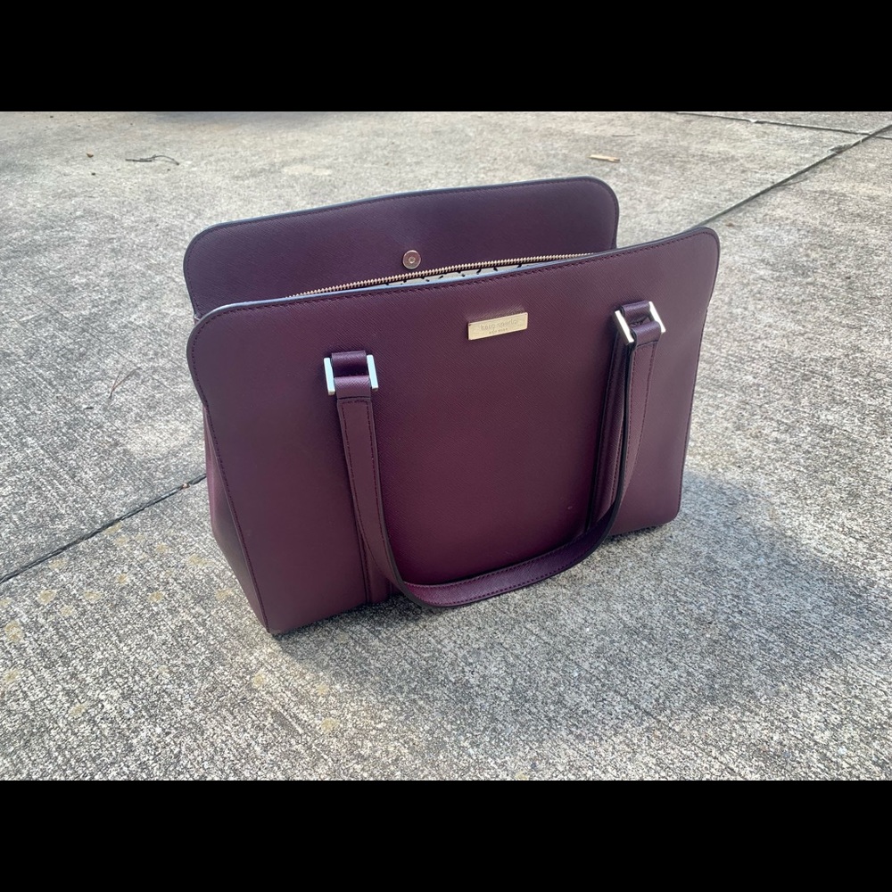 Beautiful plum colored Kate Spade satchel bag